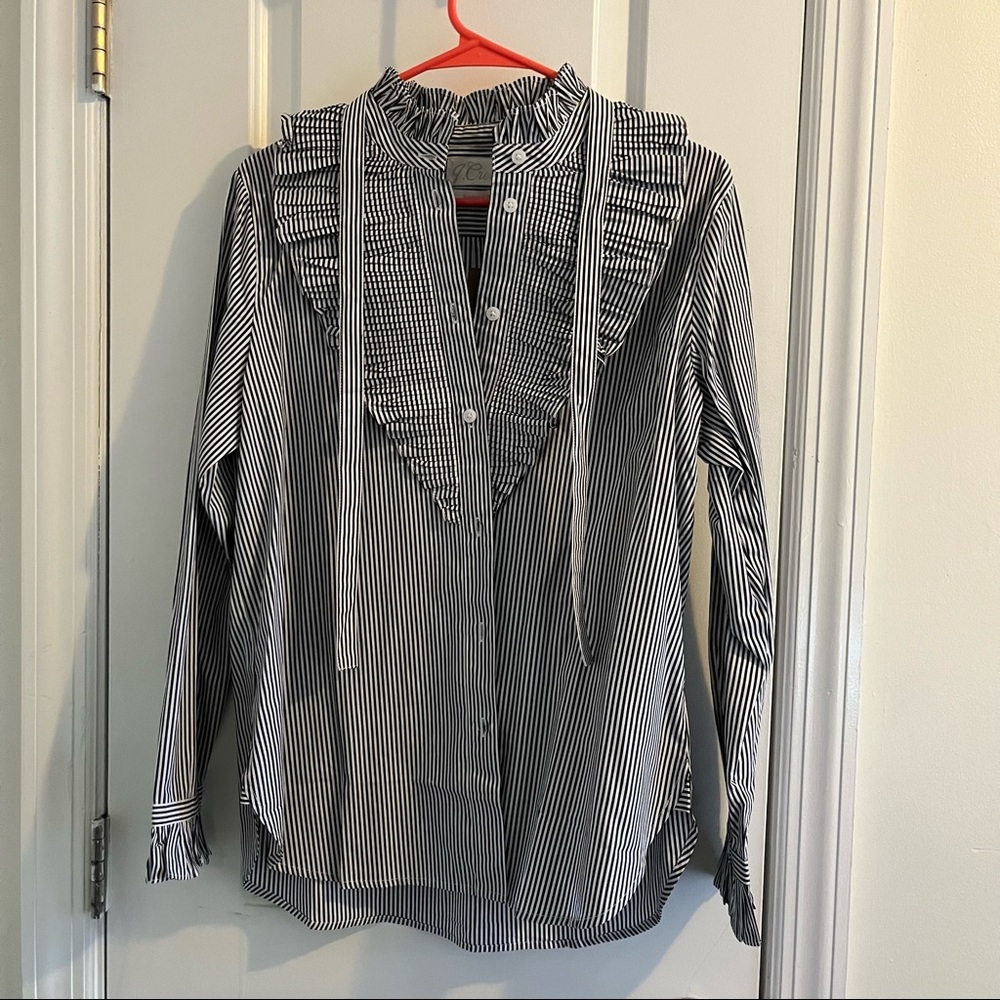 jcrew striped dress shirt nwt